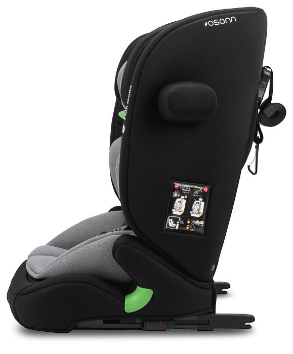 Osann Flux i-Size Isofix R129 Car Seat - Grey Melange: Advanced Safety and Comfort Features for Children - Image 6