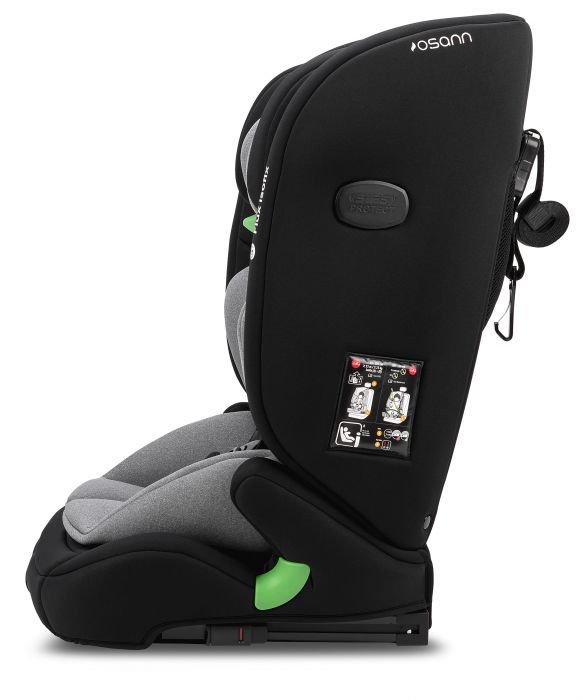 Osann Flux i-Size Isofix R129 Car Seat - Grey Melange: Advanced Safety and Comfort Features for Children - Image 7