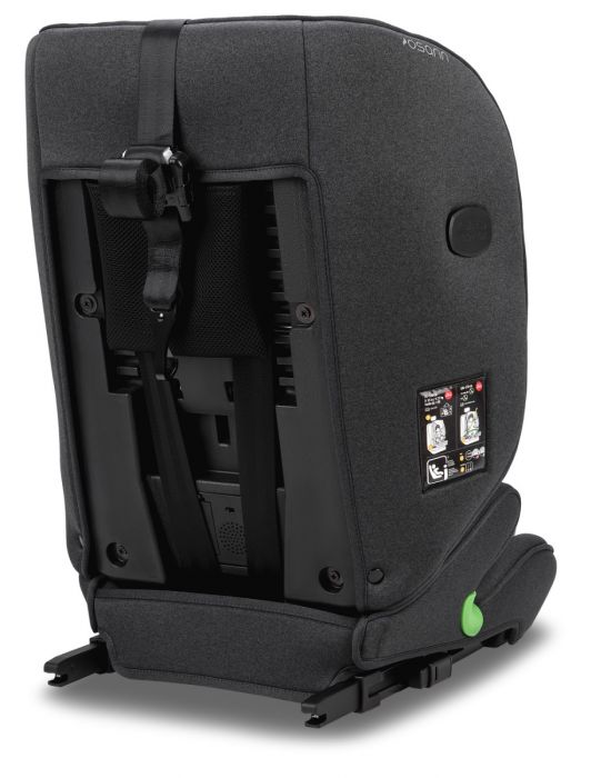 Osann Flux Isofix eXT i-Size Booster Seat - Secure Full Harness Up to 6 Years & 23 kg with NEW Sensor for Easy Installation - Universe Grey - Image 9