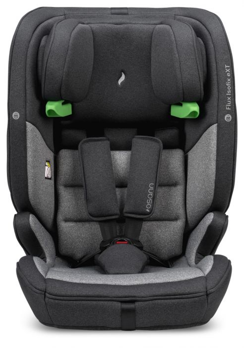 Osann Flux Isofix eXT i-Size Booster Seat - Secure Full Harness Up to 6 Years & 23 kg with NEW Sensor for Easy Installation - Universe Grey - Image 5