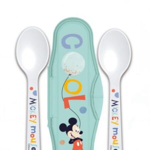 Set of 2 spoons with carrying case - Mickey Mouse