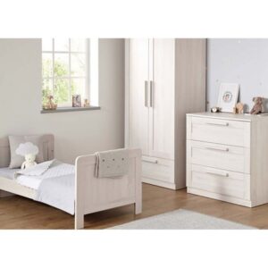 Mamas & Papas Atlas Cotbed, Dresser & Wardrobe Package  - Nimbus White