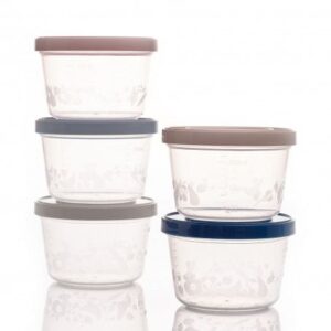 Thermobaby Set of 5 Baby Food Storage Containers - 250ml