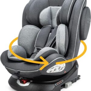 Osann Eno360 SL i-Size 360DegreesRotating Car Seat with ISOFIX, 40-150 cm (Birth to 12 Years) - Grey