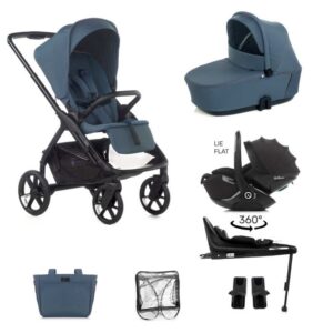 Jane Keep 3in1 + Sleep Carrycot + Kombibaby Lie-Flat 360 Baby Car Seat Bundle - Seal
