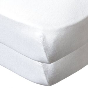 Babycalin 2-Pack Cotbed Fitted Sheets - 140x70 cm - 100% Cotton - White