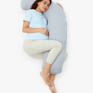 Momcozy  J-Shaped Pregnancy Body Pillow - Full Body Support for Restful Sleep
