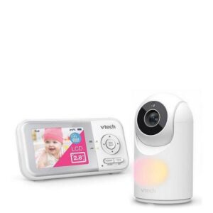 VTech VM3263 2.8" Digital Video Baby Monitor - Pan & Tilt Camera, Night Light, Long Battery Life